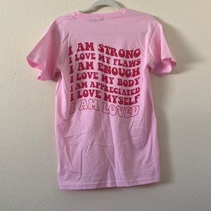 BOOHOO TALL I AM LOVED BACK GRAPHIC T-SHIRT